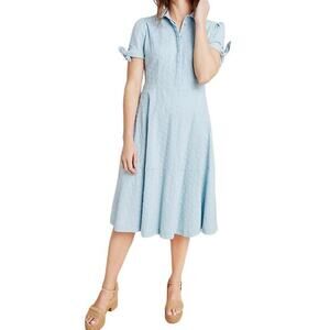 Gal Meets Glam Judith Eyelet Midi Dress Size 2